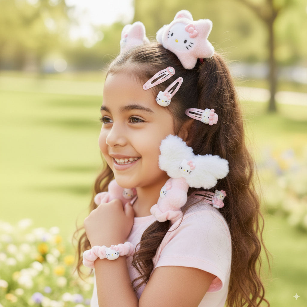 Girls Multicolor Hair Accessories Set Trending Accessories