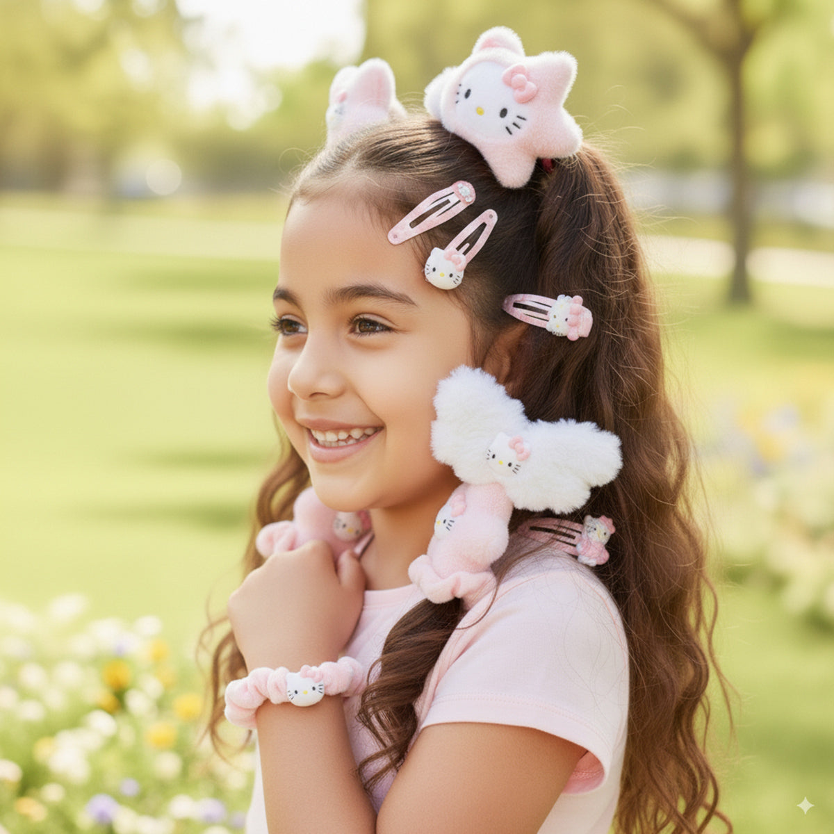 Girls Multicolor Hair Accessories Set Trending Accessories