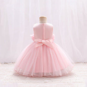 Girls Sleeveless Flared Party Dress Party Dresses   