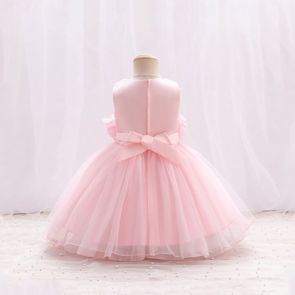 Girls Sleeveless Flared Party Dress Party Dresses   