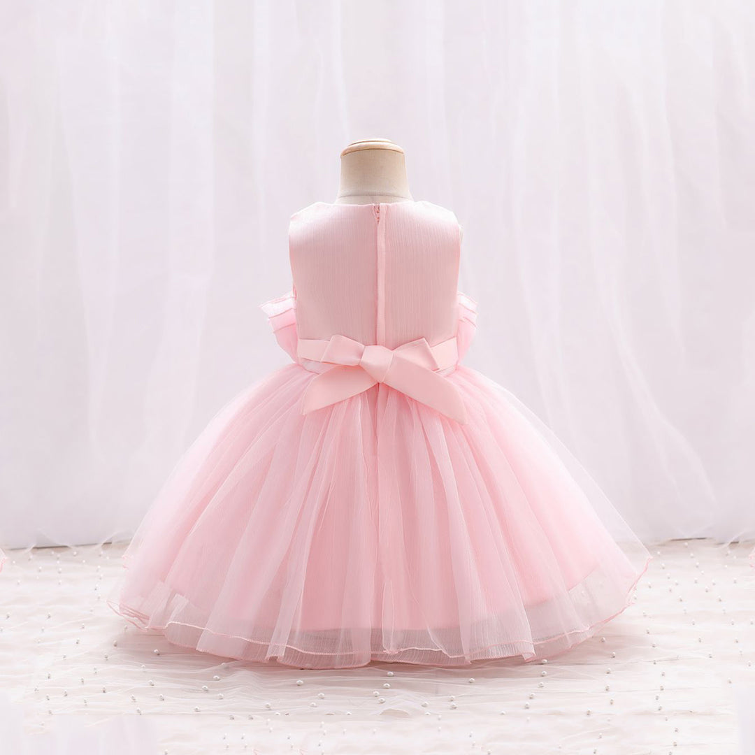 Girls Sleeveless Flared Party Dress Party Dresses   