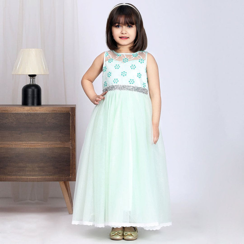 Girls Party Wear Tulle Gown