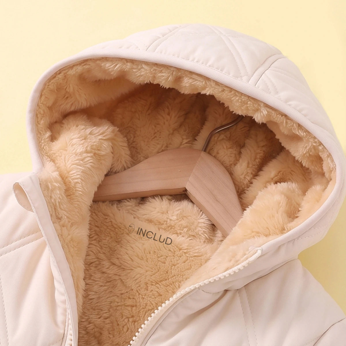 Boys Off White Long Sleeve Hooded Puffer Jacket Coats & Jackets