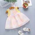 Girls Light Pink Floral Embroidered Sleeveless Fit And Flare Dress Casual Dresses Light Pink 1-2 Y