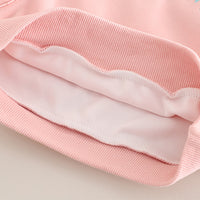 Girls Pink Embroidered Sweatshirt With Pants Set 2 pc. Sets