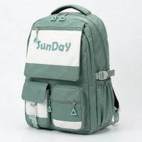 Kids Green Multi-Pocket School Backpack Trending Accessories