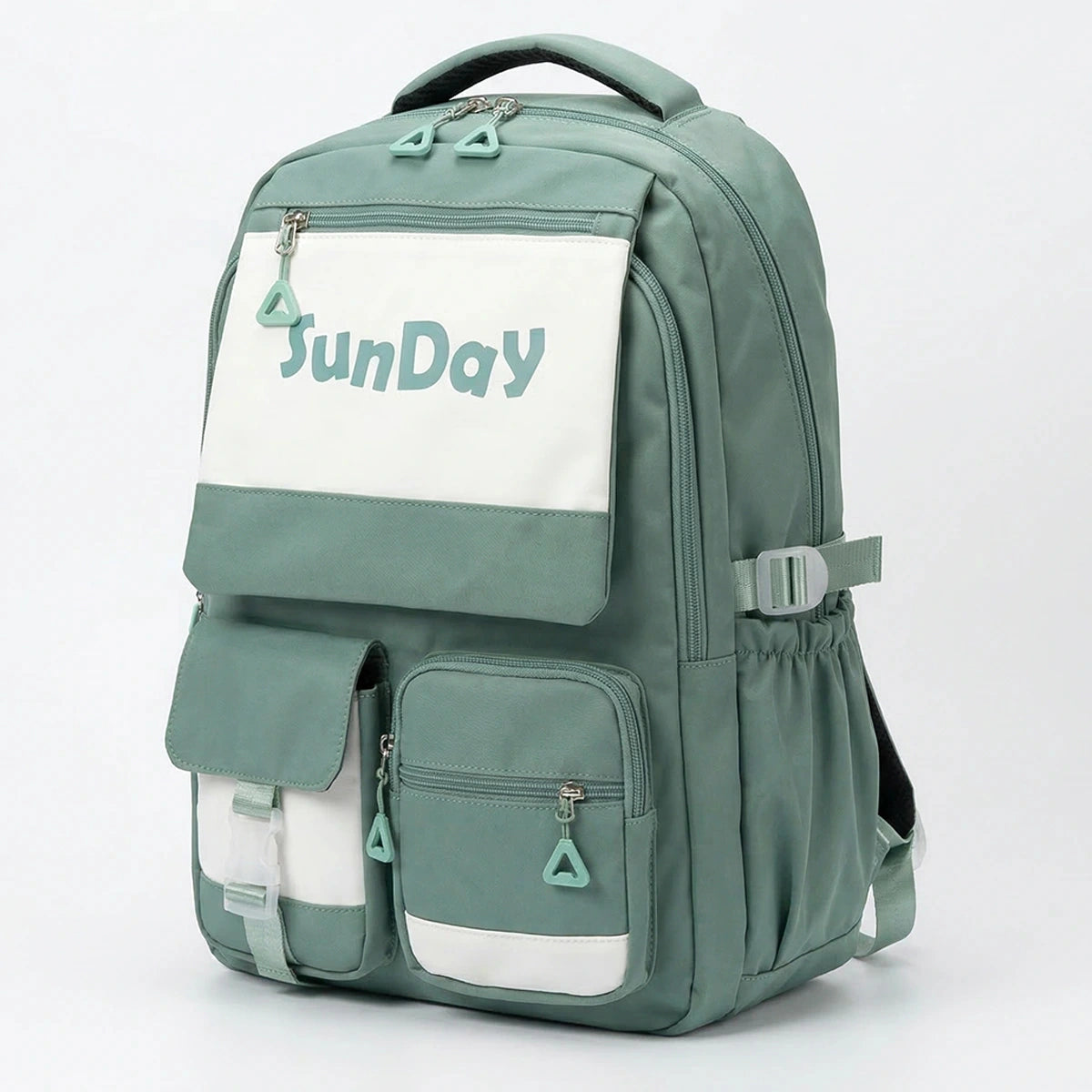 Kids Green Multi-Pocket School Backpack Trending Accessories