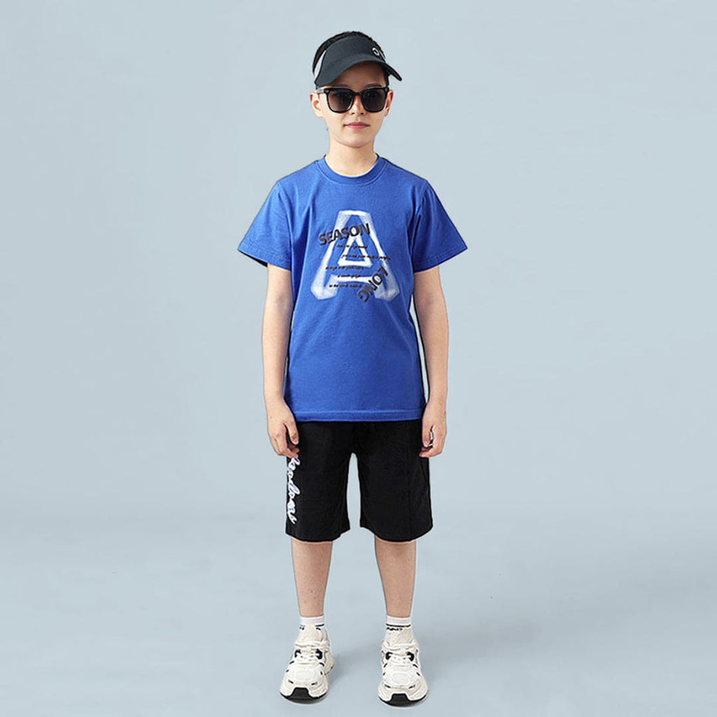 Boys Printed Shorts Sleeves T-Shirt Tshirts