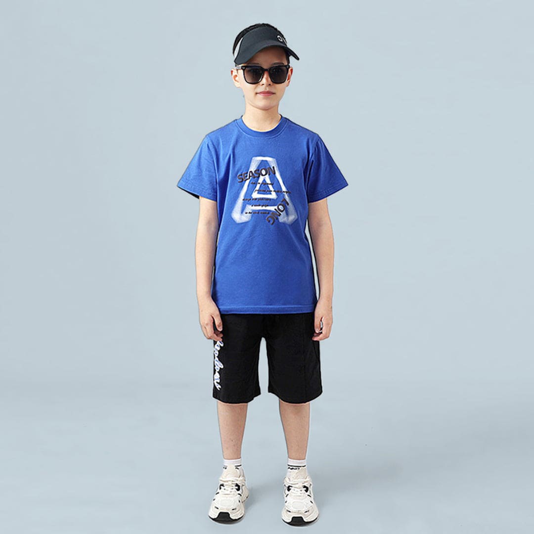 Boys Printed Shorts Sleeves T-Shirt Tshirts