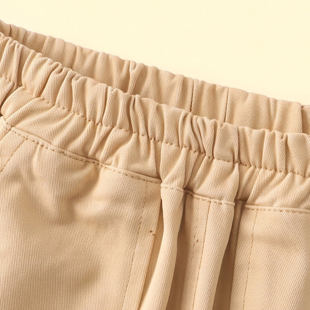 Boys Beige Relaxed Fit Pants Pants