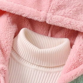 Girls Multicolour Colour-blocked Long Sleeve Jacket Coats & Jackets