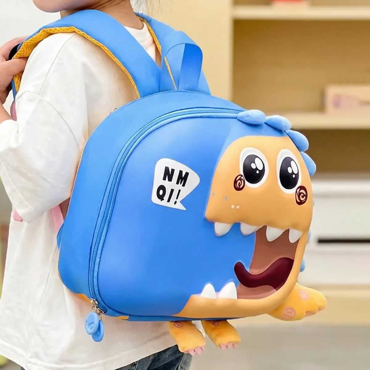 Kids Blue 3D Dinosaur Hard-Shell Backpack Trending Accessories