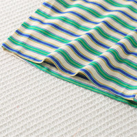 Boys Teal Striped T-shirt with Puppy Patch Dungaree Set Sets