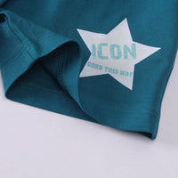 Boys Light Green Typographic Print Short Sleeve T-Shirt With Shorts Sets 2 pc. Sets