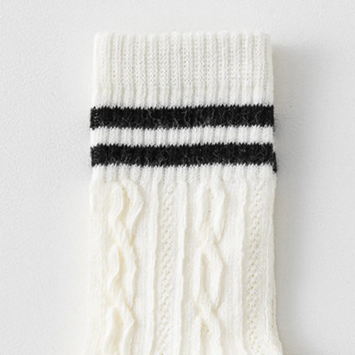 Pack of 6 Boys Multicolour Cable Knit Calf Length Socks Socks