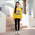 Girls Yellow K-Pop Graphics Sweatshirt Sweatshirts & Hoodies Yellow 2-3 Y