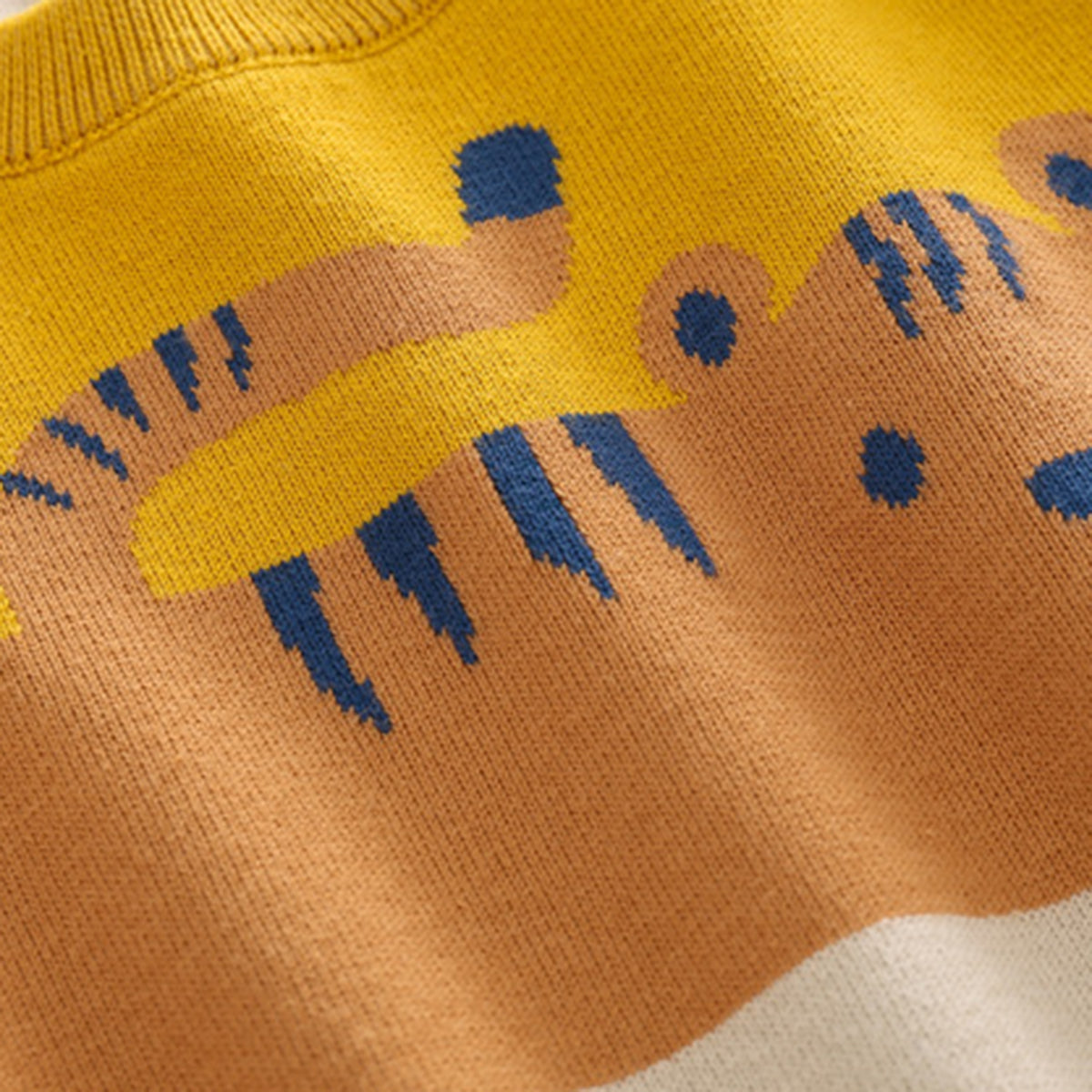 Boys Multicolor Stripes Regular Sweater Sweaters & Cardigans