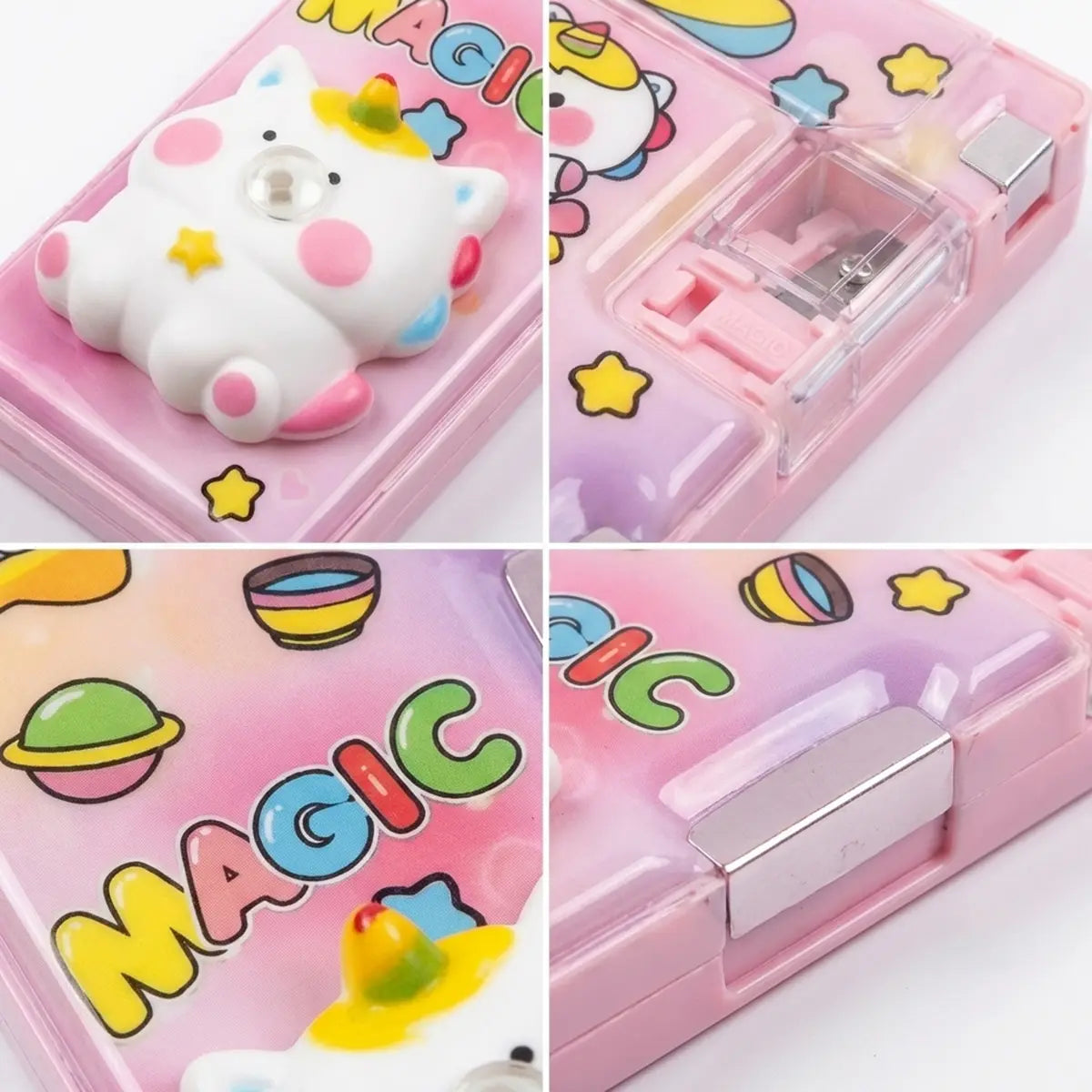 Kids Unicorn Cartoon 3D Pop Eye Pencil Box Trending Accessories