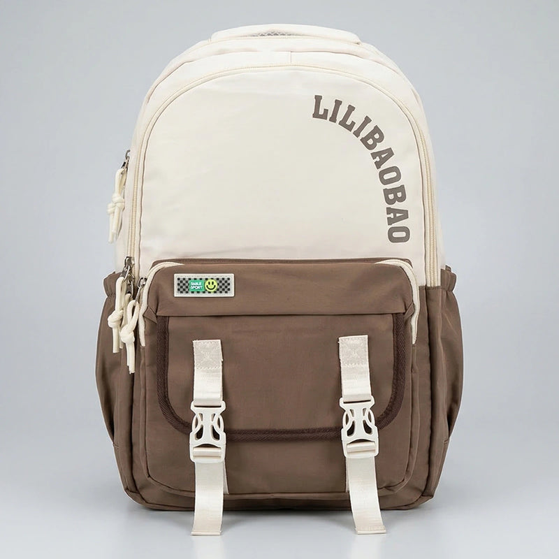 Kids Brown Lilibao School Backpack Trending Accessories Brown Onesize
