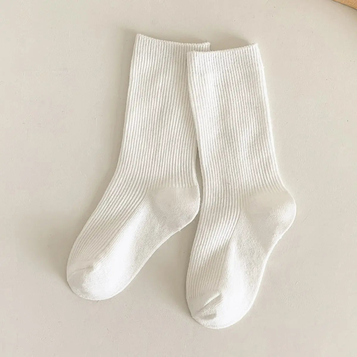Pack of 6 Boys Multicolour Ribbed Knit Calf Length Socks Socks