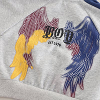 Boys Grey Graphics Printed Zipper Sweatshirt With Pant Set 3 pc. Sets