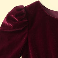 Girls Burgundy High-Low Party Dress Party Dresses