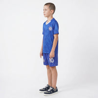 Boys Royal Blue Short Sleeve Graphics Print T-Shirt With Shorts Sets 2 pc. Sets