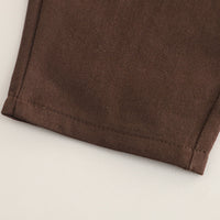 Boys Brown Long Sleeve Printed Shirt With Neck Tie And Pants Set 2 pc. Sets