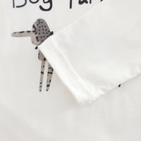 Boys White Abstract Printed Shirt With T-Shirt & Denim Pants Set Sets