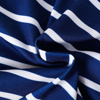 Boys Blue Striped Graphic Printed Vest With Shorts Set 2 pc. Sets