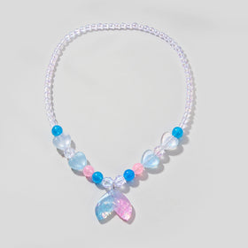 Pack Of 5 Girls Multicolour Mermaid Tail Beaded Necklace Sets Necklace and Chains