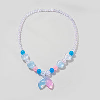 Pack Of 5 Girls Multicolour Mermaid Tail Beaded Necklace Sets Necklace and Chains