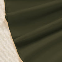 Girls Army Green Square Neck Short Sleeve Cross Waist Dress Casual Dresses