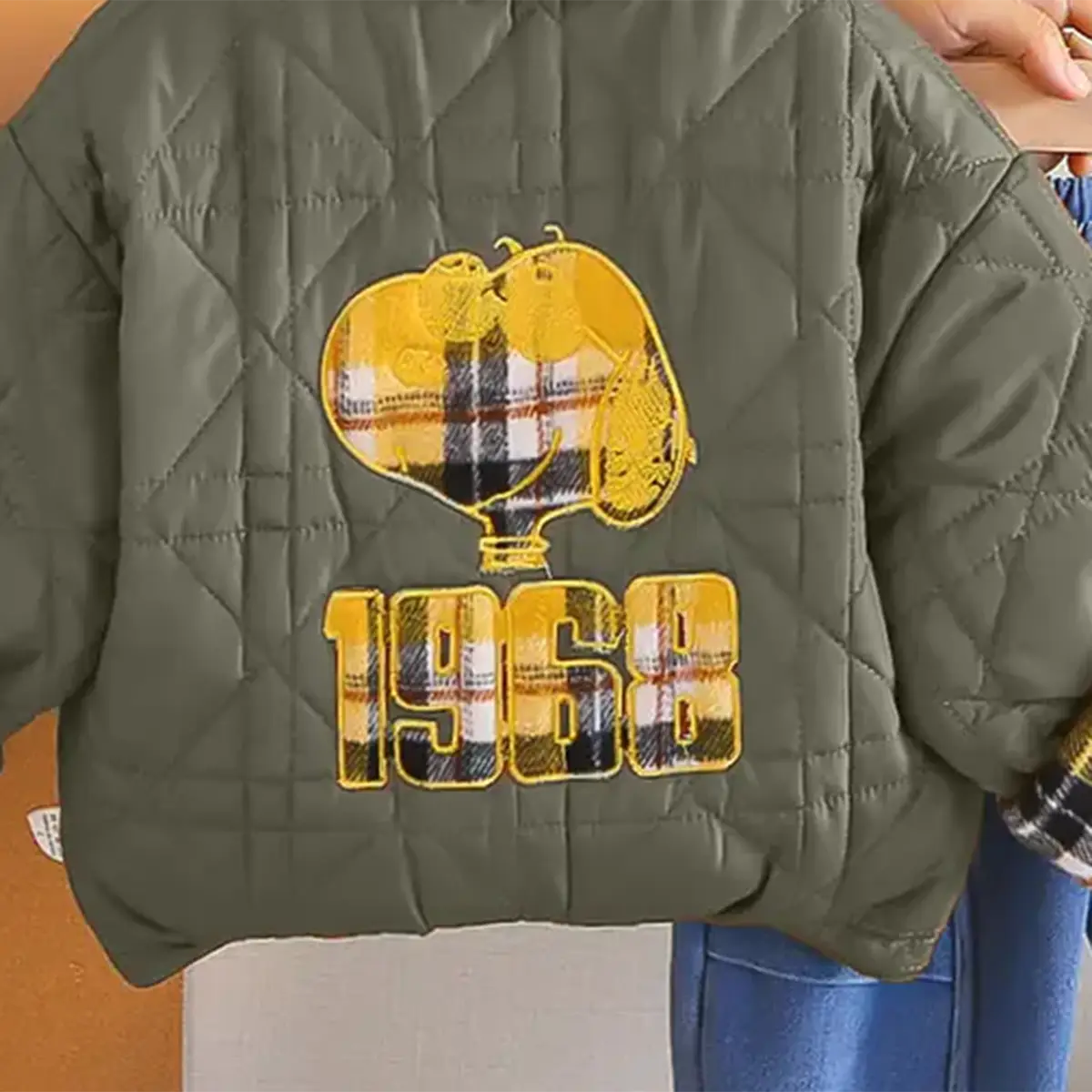 Boys Green Reversible jacket With T-Shirt & Denim Pants Set Sets