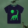 Boys Short Sleeve Graphic Printed T-Shirt Tshirts Navy Blue 1-2 Y 