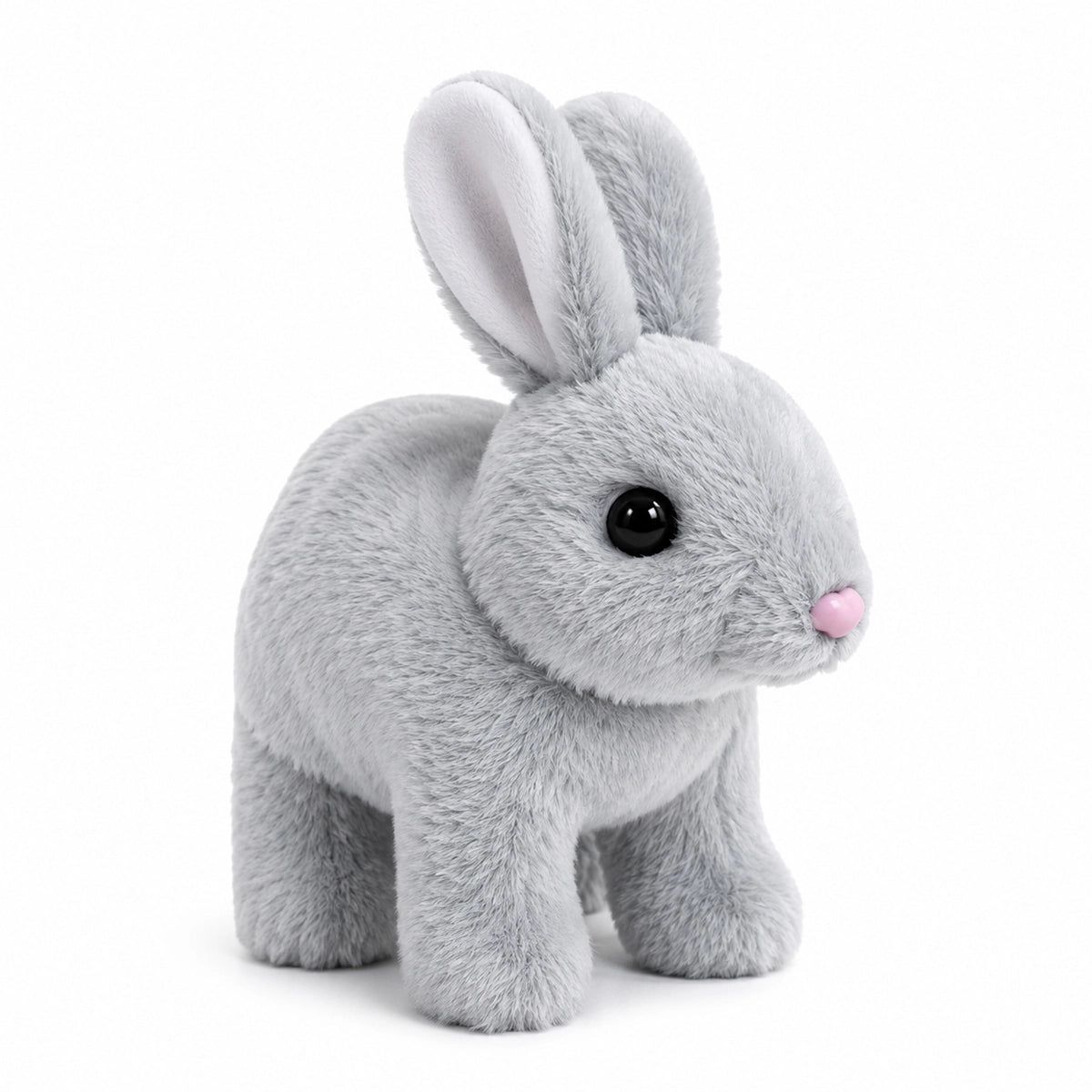 Kids Adorable Walking & Talking Plush Rabbit Toy Trending Accessories Grey Onesize