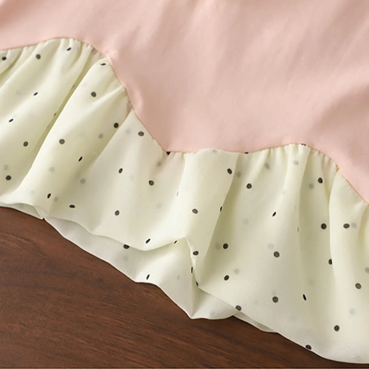 Girls Pink Floral Applique Ruffle Top With Pants Sets Sets