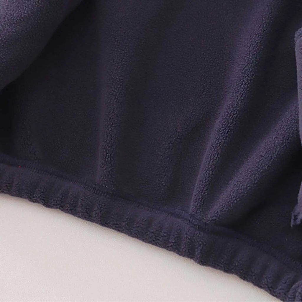 Boys Navy Blue Hooded Zipper Jacket With Puffer Vest & Jogger Sets Sets