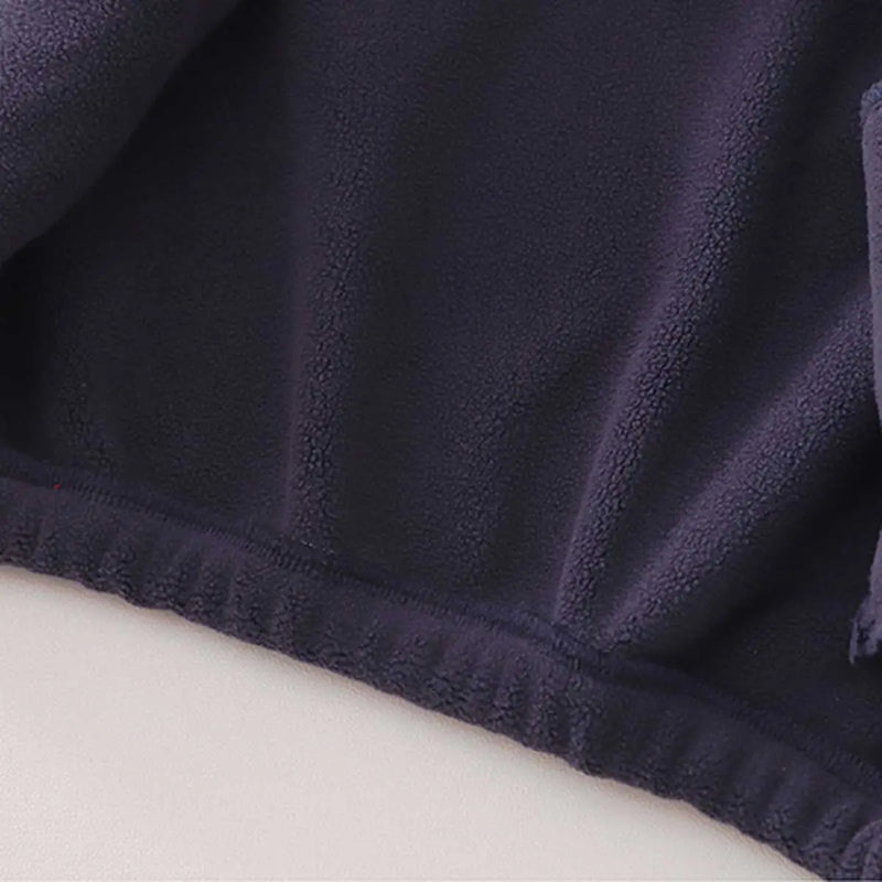 Boys Navy Blue Hooded Zipper Jacket With Puffer Vest & Jogger Sets Sets