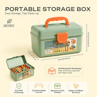 Kids Tool Box Toy Set - 144 Piece STEM Building Kit with Tools and Storage Case Trending Accessories