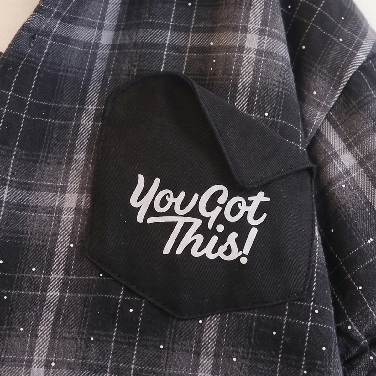 Boys Black Checked Shirt With T-Shirt And Denim Pants Sets 3 pc. Sets