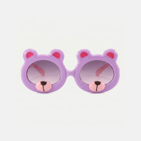 Girls Purple Bear Shaped Sunglasses Sunglasses