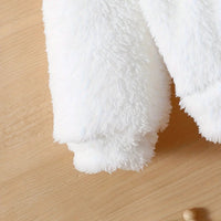 Girls White Heart Embroidered Hooded Fleece Sweatshirt With Jogger Set 2 pc. Sets