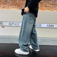 Boys Light Blue Relaxed Fit Denim Jeans Pants
