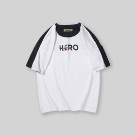 Boys Colorblocked Oversized T-Shirt Tshirts White 6-7 Y 