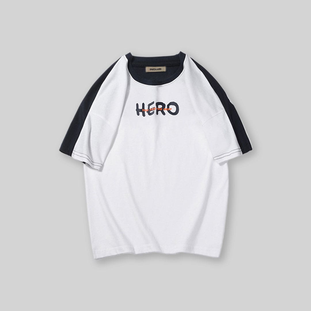Boys Colorblocked Oversized T-Shirt Tshirts White 6-7 Y 