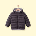 Boys Black Hooded Zip-up Puffer Jacket Coats & Jackets Black 1-2 Y