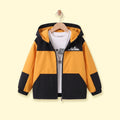 Boys Yellow Colourblocked Zip-Up Hooded Jacket Coats & Jackets Yellow 3-4 Y
