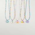 Pack Of 5 Girls Multicolour Butterfly and Rainbow Beaded Necklace Sets Necklace and Chains Multicolor Onesize