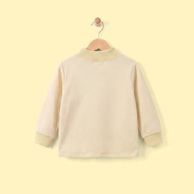 Boys Beige Typography Print Long Sleeve Sweatshirt Sweatshirts & Hoodies
